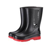 AMYSTY Stivali Pioggia Antiscivolo Stivali Da Pioggia Impermeabili Da Uomo, Con Tubo Centrale, Antiscivolo, Scarpe Da Cucina In Gomma For Esterni Stivali Impermeabile(Rot,43)