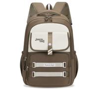 Amythe Zaino Scuola Media e Superiore per Ragazza, 2025 Grande Zaino Scuola Ragazzi Adolescenti Impermeabile per 16" Laptop, Zaini da Viaggio Casual Leggero e Moda-Cachi