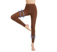 AMZAM® Collant medici a compressione graduata per donne e uomini, 20-30 mmHg, leggings a compressione, calze autoreggenti opache senza piede fino alla vita per edema, vene varicose, dopo intervento