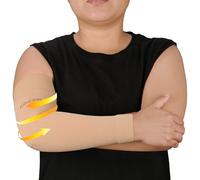 AMZAM® Manicotto a compressione medica per braccio per donne e uomini, 20-30 mmHg, tutore a compressione graduata con fascia in silicone per alleviare il dolore, linfedema, edema, gonfiore, artrite