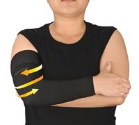 AMZAM® Manicotto a compressione medica per donne e uomini, 20-30 mmHg, tutore a compressione graduata con fascia in silicone per alleviare il dolore, linfedema, edema, gonfiore, artrite