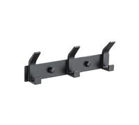 AMZBNEIDI Appendiabiti da parete in lega di alluminio | Multicolori dimensioni multiple for oggetti sospesi: pareti, porte, bagni(Black,XS)