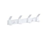 AMZBNEIDI Appendiabiti da parete in lega di alluminio | Multicolori dimensioni multiple for oggetti sospesi: pareti, porte, bagni(White,S)