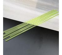 AMZBNEIDI Bastoncini Trasparenti in Acrilico, 100 Pezzi di Asta Rotonda acrilica Trasparente Colorata, Bastoncini acrilici for Cake Pops, Bastoncini acrilici for Cake Topper Piatti(Green,3x150mm)