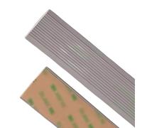 AMZBNEIDI Bordo Arrotondato in PVC per gradini, Profilo for Scale in Vinile Autoadesivo Multicolore 1-30 m for Piastrelle Legno Metallo(Grey,30m(98.4ft))