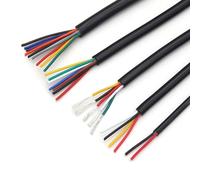 AMZBNEIDI Cavo Elettrico in Silicone, Cavo di Segnale Audio elettronico con Guaina in Rame UL2464 a 5-7 conduttori, 2-10 Metri(18AWG,5 Meters 6 Cores)