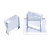 AMZBNEIDI Lamiere di Acrilico Trasparenti Fogli acrilici Quadrati di Varie Dimensioni, Spessore 10 mm, Confezione da 14(8cm x 8cm(10pcs))