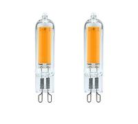 AMZBNEIDI Lampadine alogene, LED G4 G9 COB Bulb 3W 6W 220V-240V Replace 40W 60W Halogen Glass Warm White/Cold White(G9-3w-220v,Warm White)