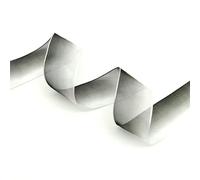 AMZBNEIDI Nastri Colorati Nastro in Organza Chiffon, Nastri in Organza sfumati da 5 Iarde e 25 mm di Larghezza (Arcobaleno, Bianco-Nero e Altri Colori)(Black-White)