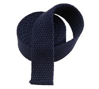 AMZBNEIDI Nastro in Cotone Pesante, Polyester Cotton Webbing Strap 20mm Width 5-20 Yards Multicolor(Dark Blue,5 Yard)