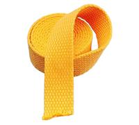 AMZBNEIDI Nastro in Cotone Pesante, Polyester Cotton Webbing Strap 20mm Width 5-20 Yards Multicolor(Golden Yellow,20 Yard)