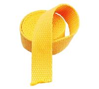AMZBNEIDI Nastro in Cotone Pesante, Polyester Cotton Webbing Strap 20mm Width 5-20 Yards Multicolor(Yellow,5 Yard)