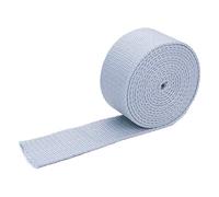 AMZBNEIDI Nastro in Cotone Pesante, Polyester Cotton Webbing Strap 25mm Multicolor 5-20 Yards(Light Grey,20 Yard)