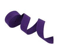 AMZBNEIDI Nastro in Cotone Pesante, Polyester Cotton Webbing Strap 25mm Multicolor 5-50 Yards(Purple,20 Yard)