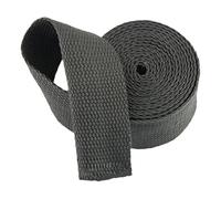 AMZBNEIDI Nastro in Cotone Pesante, Polyester Cotton Webbing Strap Multicolor 20-50mm 5 Yard Roll(Dark Grey,50mm)