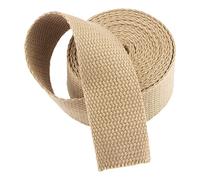AMZBNEIDI Nastro in Cotone Pesante, Polyester Cotton Webbing Strap Multicolor 20-50mm 5 Yard Roll(Khaki,20 mm)