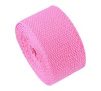 AMZBNEIDI Nastro in Cotone Pesante, Polyester Cotton Webbing Straps 2 inch Width Multicolor 5-50 Yards(Pink,50 Yard)