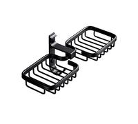 AMZBNEIDI porta sapone doccia, porta sapone bagno Portasapone da parete Portasapone, portasapone in alluminio senza foratura Portasapone con 2 ganci, for bagno, doccia, cucina, lavandini