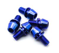 AMZBNEIDI Viti a Testa cilindrica con Calotta a Bottone, Vite in Titanio Esagonale Interna M5x12mm Bullone a Testa conica con rondella for Attacco Manubrio Bicicletta 5 Pezzi M5 * 12mm Blu(Blue)