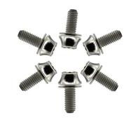 AMZBNEIDI Viti a Testa cilindrica con Calotta a Bottone, Vite in Titanio Esagonale Interna M5x12mm Bullone a Testa conica con rondella for Attacco Manubrio Bicicletta 5 Pezzi M5 * 12mm Blu(Silver)