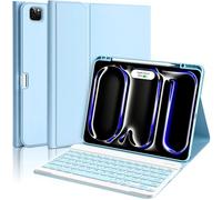 aMZCaSE Custodia per iPad Pro 13" con tastiera (M4, 2024), custodia per tastiera per iPad 13 Pro, custodia magnetica staccabile sottile per iPad Pro 13, custodia con supporto, funzione sleep/wake