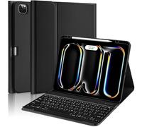 aMZCaSE Custodia per iPad Pro 13" con tastiera (M5/M4) 2025/2024, per iPad Pro 13 tastiera con cover sottile magnetica staccabile, Smart Sleep/Wake, portapenne, nero