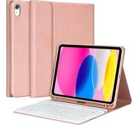 aMZCaSE Custodia per tastiera per iPad A16 10/11th Generation Case con tastiera 11/10.9 pollici (2025/2022) con custodia per tastiera Bluetooth rimovibile senza fili con portapenne per 10,9/11 pollici