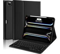 aMZCaSE iPad Air Custodia tastiera per il Regno IT layout Custodia con tastiera per iPad Pro 12,9 pollici (5°,6°Geads Pro 12,9 pollici) e New Air 13 pollici M2 (si applica solo a 3 iPad) Nero