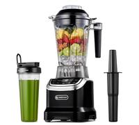 AMZCHEF 1800 W Frullatore a tazza 2-EN-1, frullatore professionale Smoothie da 1,85 litri con 6 lame, frullatore a bicchiere singolo 600 ml BPA da 1,85 L e 600 ml per 2 modalità di miscelazione