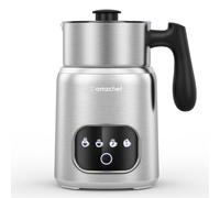 AMZCHEF 4-IN-1 - Montalatte elettrico con touch screen a LED, riscaldamento a induzione 3D, scalda anche cioccolato e latte per latte, cappuccino e moka, 500 W