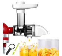 AMZCHEF Accessori per spremiagrumi KitchenAid Artisan - Slow Juicer Set di accessori per macchina da cucina Kitchen aid - Estrattore di succo per frutta e verdura - bianco