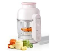 AMZCHEF Cuocipappa 6-in-1 Vaporiera & Frullatore - Baby Food Processor con Consistenze per Fasi di Crescita, BPA-Free - Cuoce a Vapore, Frulla, Purée, Scongela, Auto-Pulizia - Touch Screen
