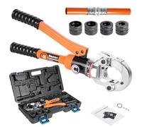 AMZCNC Pinza a pressa professionale con profilo TH, 16-20-26-32, set di utensili a pressione con testa girevole a 360°, per tubi compositi con raccordi del contorno TH, TH26, TH32 con