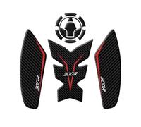 AMZCO Moto Protezione Serbatoio per VOGE 300R Kit di Protezioni per Ginocchia per Serbatoio Carburante Laterale per Moto Adesivo per Protezioni Serbatoio Carburante(Rosso)