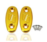 AMZCO Tappi Copriforo Specchietti per HON&da CBR650R CBR 650R Piastre di Base per Blocco Specchietto Moto(Oro)