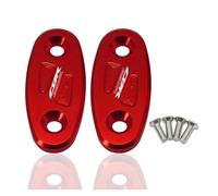 AMZCO Tappi Copriforo Specchietti per HON&da CBR650R CBR 650R Piastre di Base per Blocco Specchietto Moto(Rosso)