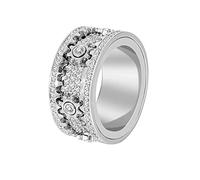 AMZCOM Anello Rotante Antistress, Anelli Spinner Donna Uomo Anelli Contro Ansia e Depressione, Girevole Anello da Meditazione, Anello di ansia di fidget, Regalo di san valentino