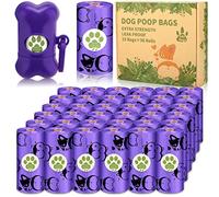 Amzeeniu Borsa raccogli Crotte, 540 sacchetti per espulsione cane, 36 rotoli per rifiuti cani, spessi e resistenti, facili da demolire sacchetti impermeabili
