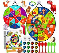 Amzeeniu Double Sided Freccette Gioco di Freccette Sicuro Palline Giochi da Tavolo per Bambini Giocattolo Sport con12 Palline Adesive,6 Freccette Regalo per Bambini,Set di Freccette Regalo(66cm)