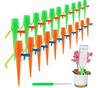 Amzeeniu Irrigazione Automatica per Piante,21 Pezzi annaffiatoio automatico,irrigazione a goccia per vasi Regolabile Irrigazione a Goccia con Valvola di Controllo per Interni Esterni Giardino