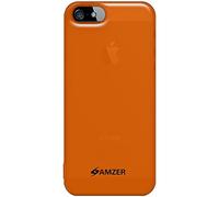 Amzer - Cover morbida in gel TPU per iPhone SE/iPhone 5 / iPhone 5S, colore: Arancione traslucido