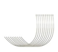 AMZfishing® 10 anelli intrecciati | Loop Connector | Loop intrecciato | Loop | Loop-on-Junction | Pesca a mosca | Mosca | Pesca a mosca | Trota (bianco, 50 lbs | 22,6 kg)