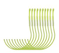 AMZfishing® 10 anelli intrecciati | Loop Connector | Loop intrecciato | Loop-on-Junction | pesca a mosca | mosca | mosca | pesca a mosca | trota (giallo fluo, 30 lbs | 13,6 kg)