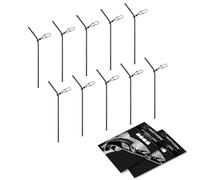 AMZfishing 10x Anti Tangle Boom in metallo | Distanziali da pesca | Accessori per feeder | Accessori per carpfishing | Pesca con feeder | Pesca con cesta da pastura (c: 50mm)