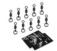 AMZfishing® 10x girelli con Anello Flessibile | Pesca alla Carpe | Accessori per carpfishing | Accessori per la Pesca | Girelle per carpfishing (10 Pezzi, e: #10)