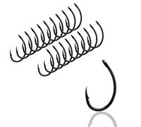 AMZfishing® 20 ami per carpe Curve Shank Laser 3X, ami da carpa, esche per carpe (40, a: #2)