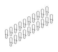 AMZfishing® 20x Duo Lock Snaps in 11 Misure 000-8 | Easy Snap | Girella con moschettone | Accessori da Pesca | Accessori per girelle da Pesca | Quick Change Snap (20, 1)