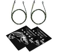 AMZfishing® 60 cm Leadcore Leader in Diverse opzioni | Terminale per Carpe | Accessori per Carpe | Accessori per la Pesca alla Carpa | Accessori da Pesca (#Drop off Swivel)