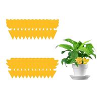 AMZFUK Trappola per Moscerini 24 Pezzi,Adesivo Insetti Mosche Carta Moschicida Trappole Gialla per Insetti Volanti Contro i parassiti,Moscerini fungini per Piante da Giardino