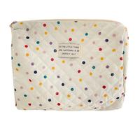 AMZLORD Borsa portaoggetti for trucco di grande capacità Custodia for cosmetici Custodia for trucco da viaggio a pois colorati for donne e ragazze